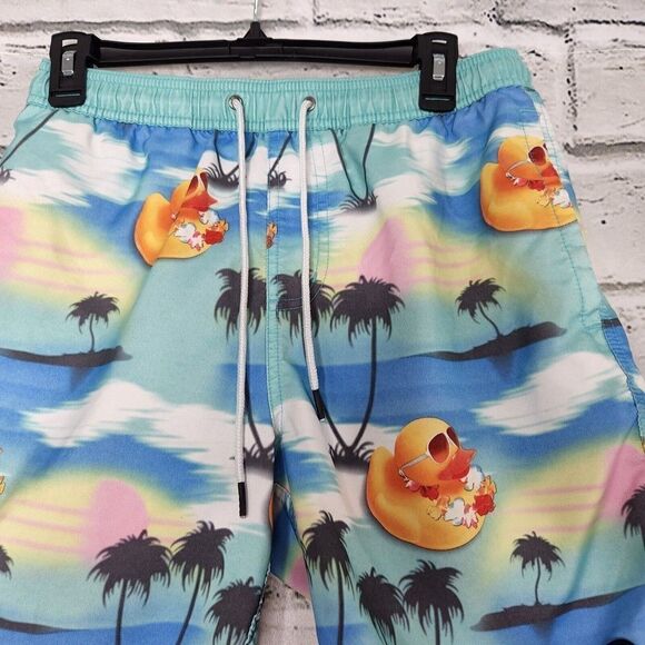 Tilly's Neff Rubber Duck Hot Tub Board Shorts Mens Size Small Hawaiian Swim Surf - Picture 7 of 11